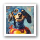 Superman Dachshund Wall Art