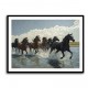 Seven Galloping River Horses