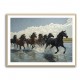 Seven Galloping River Horses