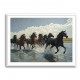 Seven Galloping River Horses