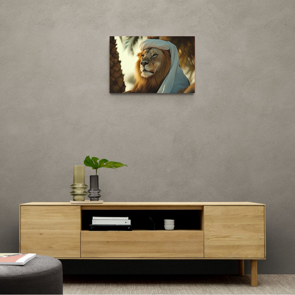 Keffiyeh Lion 2 Wall Art