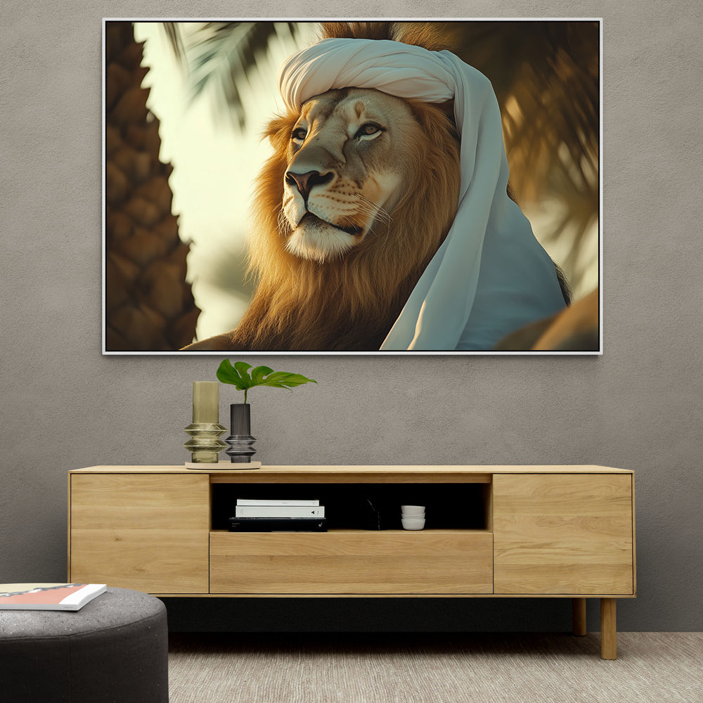 Keffiyeh Lion 2 Wall Art