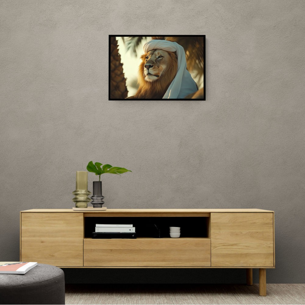 Keffiyeh Lion 2 Wall Art