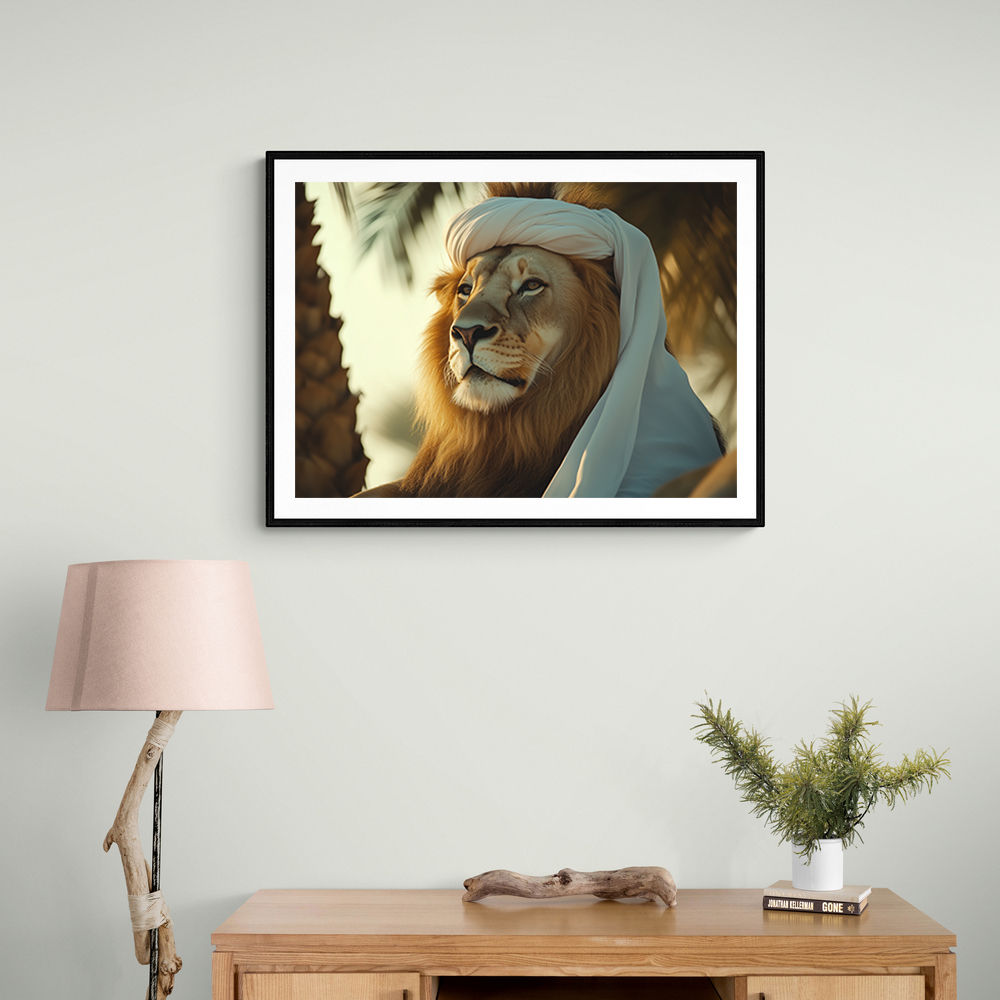 Keffiyeh Lion 2 Wall Art