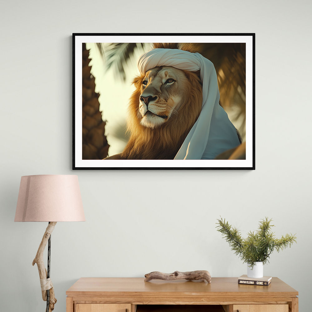 Keffiyeh Lion 2 Wall Art