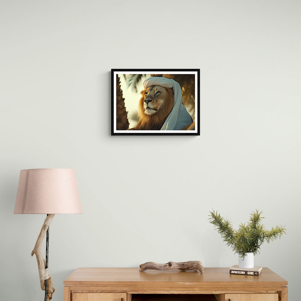 Keffiyeh Lion 2 Wall Art