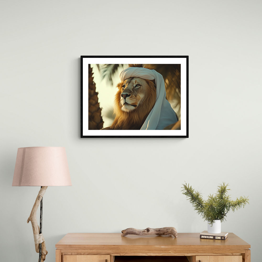 Keffiyeh Lion 2 Wall Art