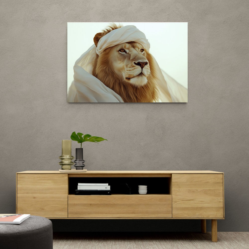 Ghutra Lion Wall Art