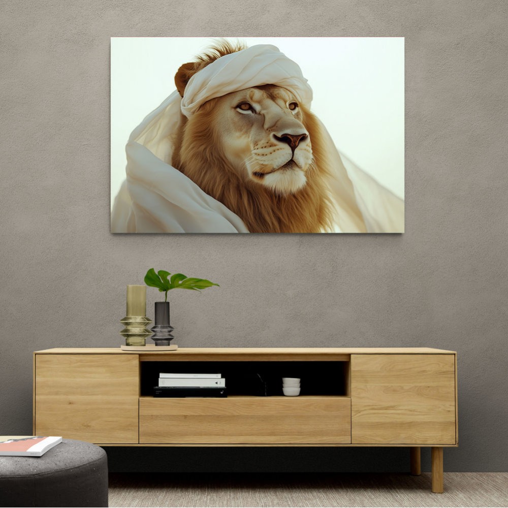 Ghutra Lion Wall Art