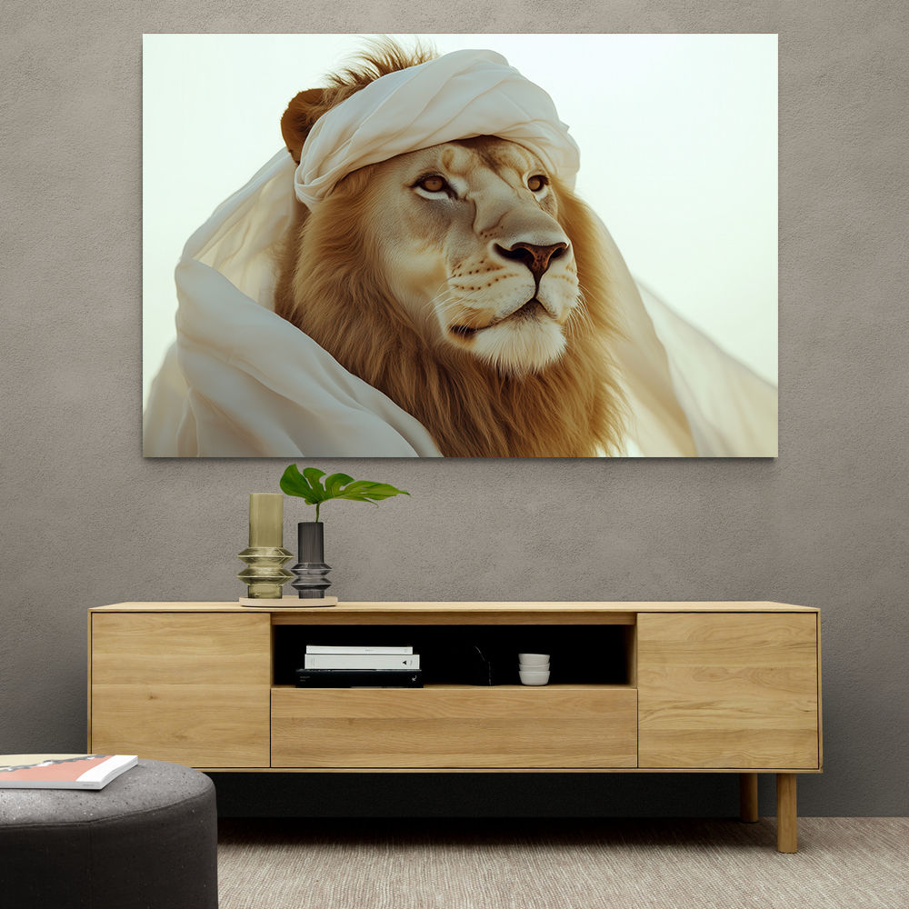 Ghutra Lion Wall Art