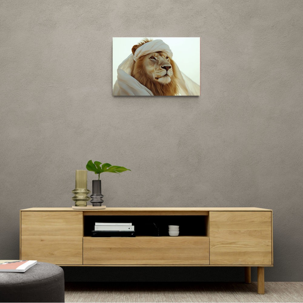 Ghutra Lion Wall Art