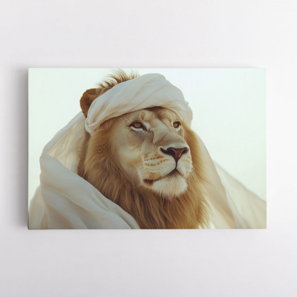 Ghutra Lion Wall Art