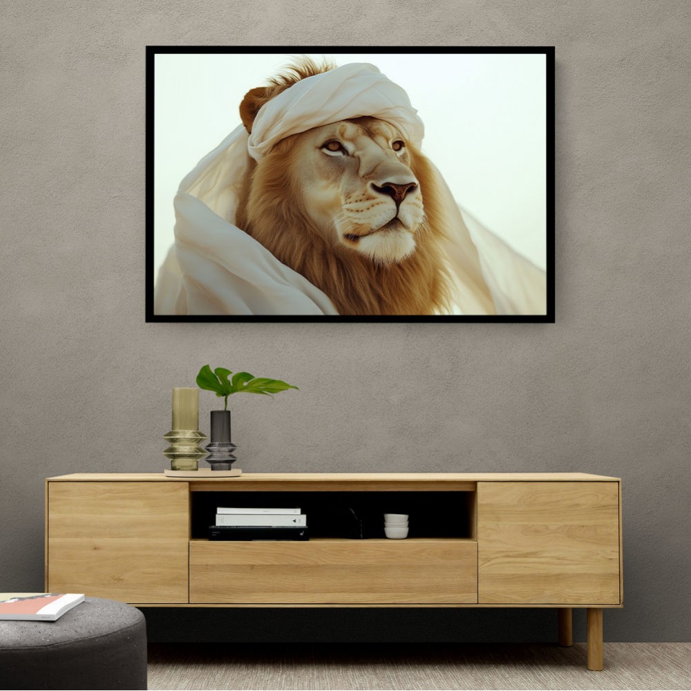 Ghutra Lion Wall Art