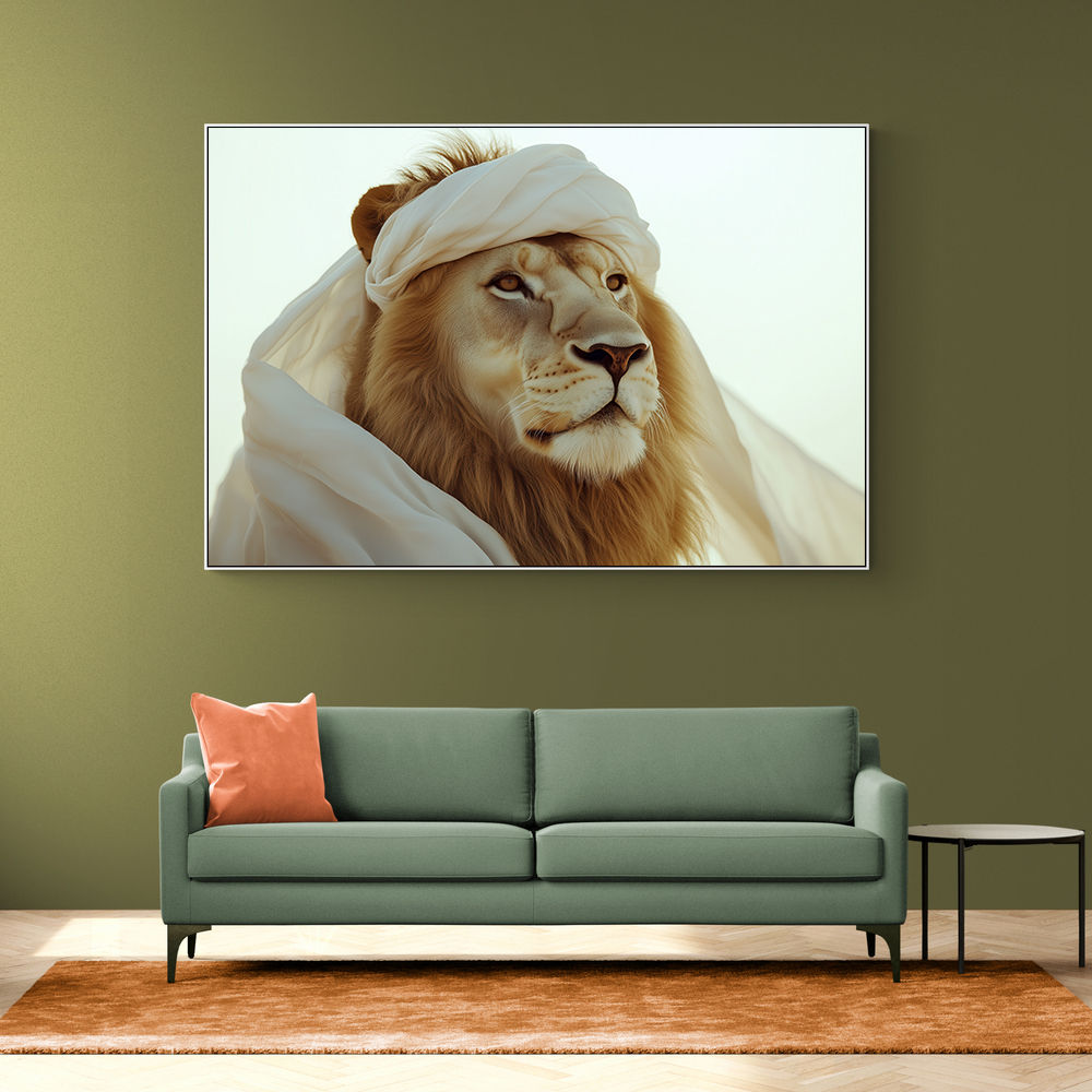 Ghutra Lion Wall Art