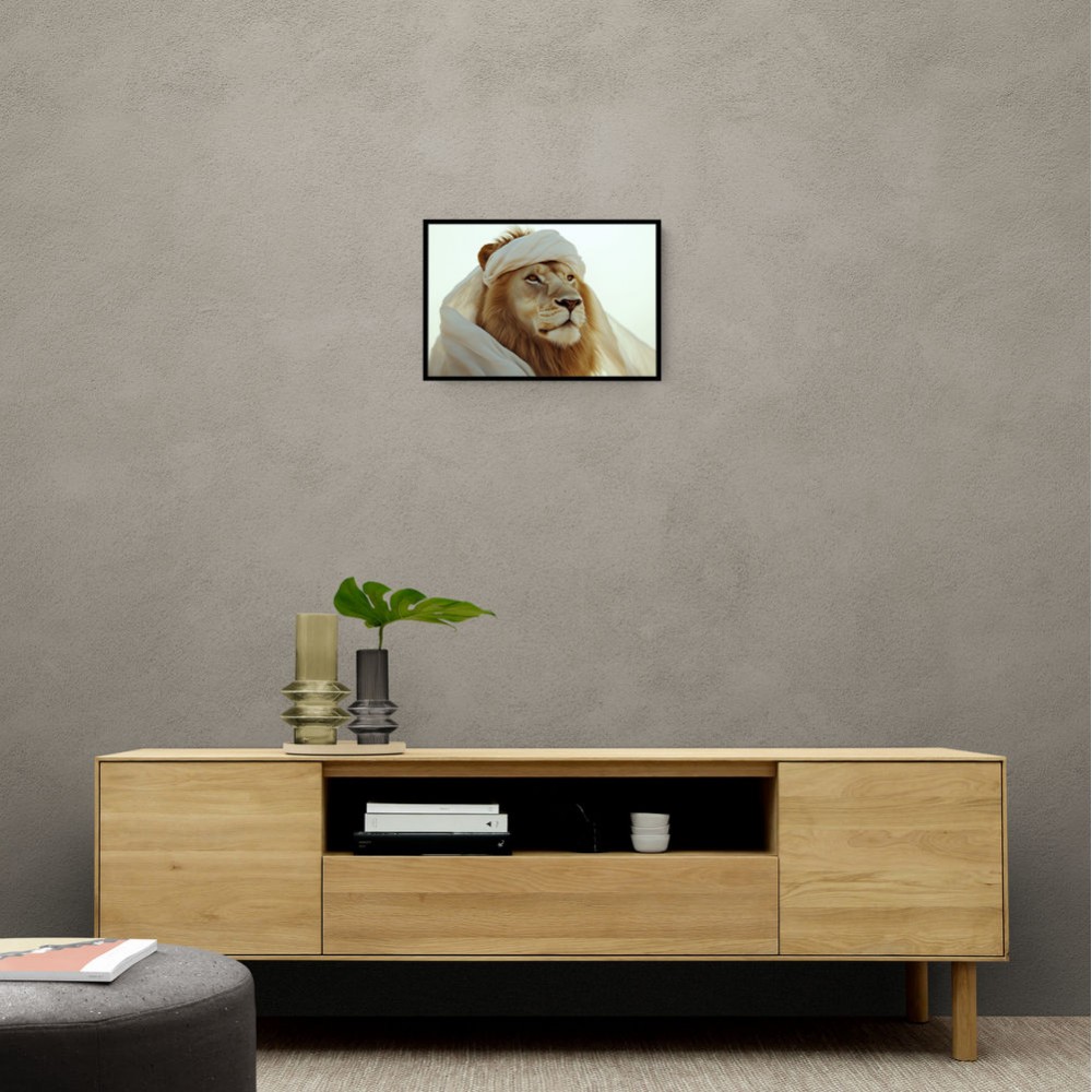 Ghutra Lion Wall Art