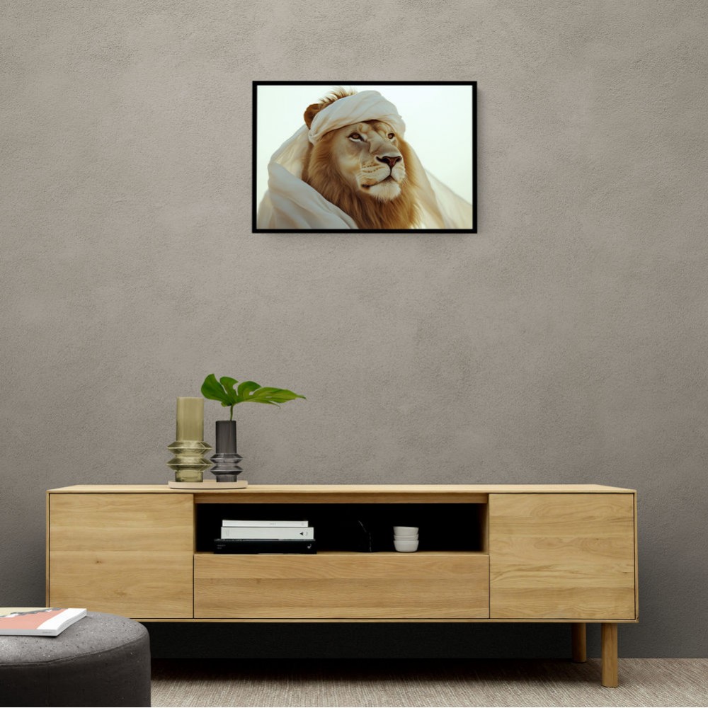 Ghutra Lion Wall Art