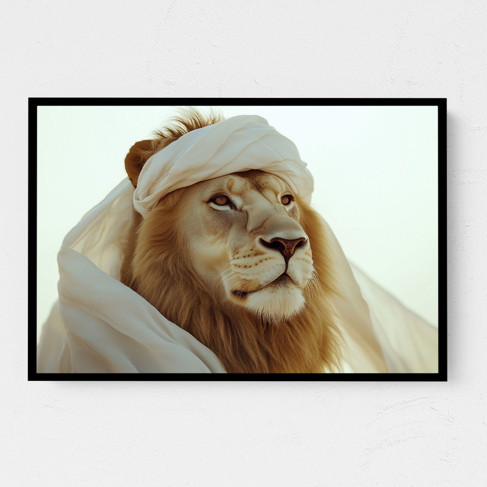 Ghutra Lion Wall Art