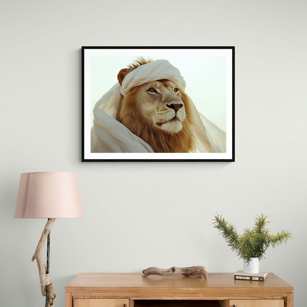 Ghutra Lion Wall Art