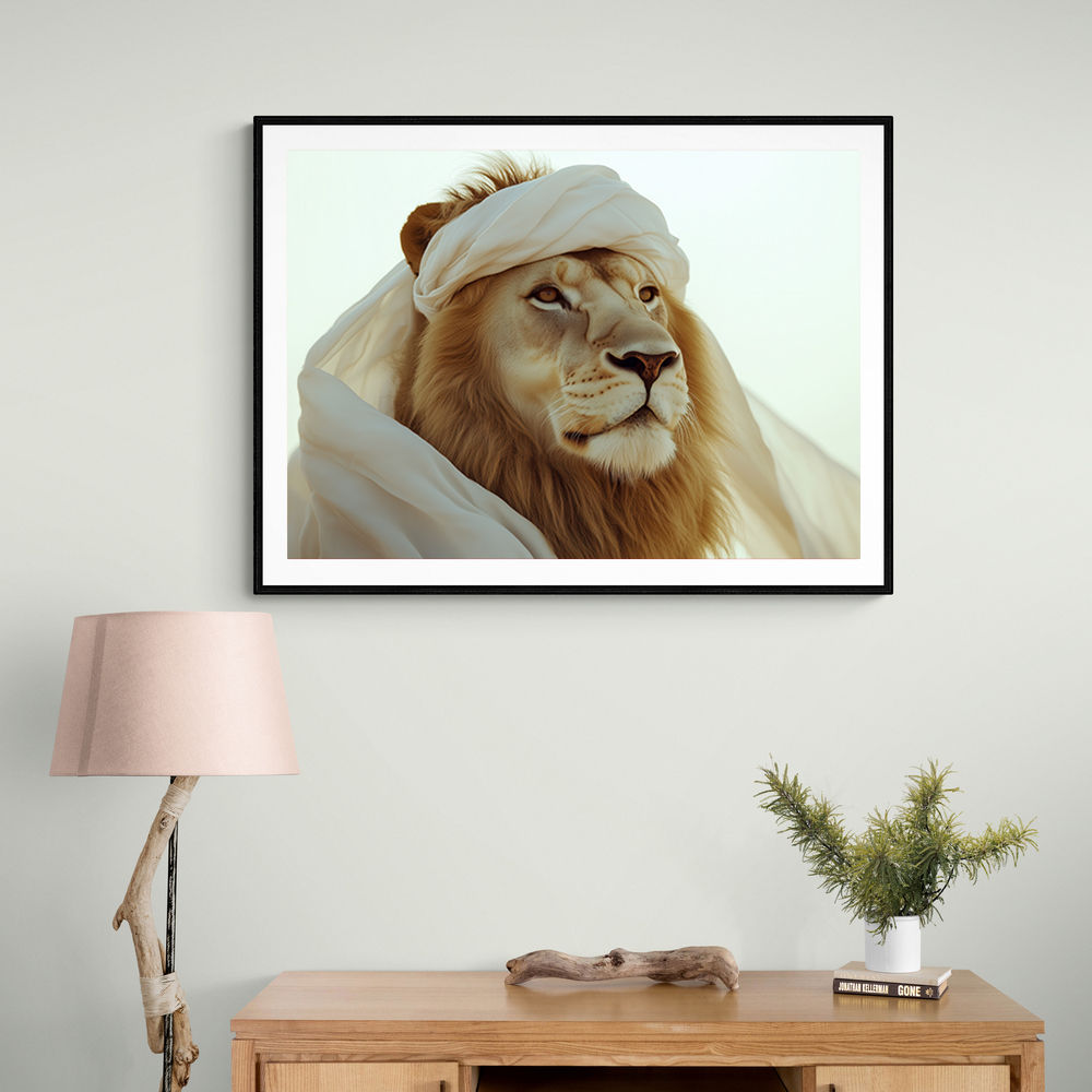 Ghutra Lion Wall Art