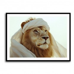 Ghutra Lion Wall Art