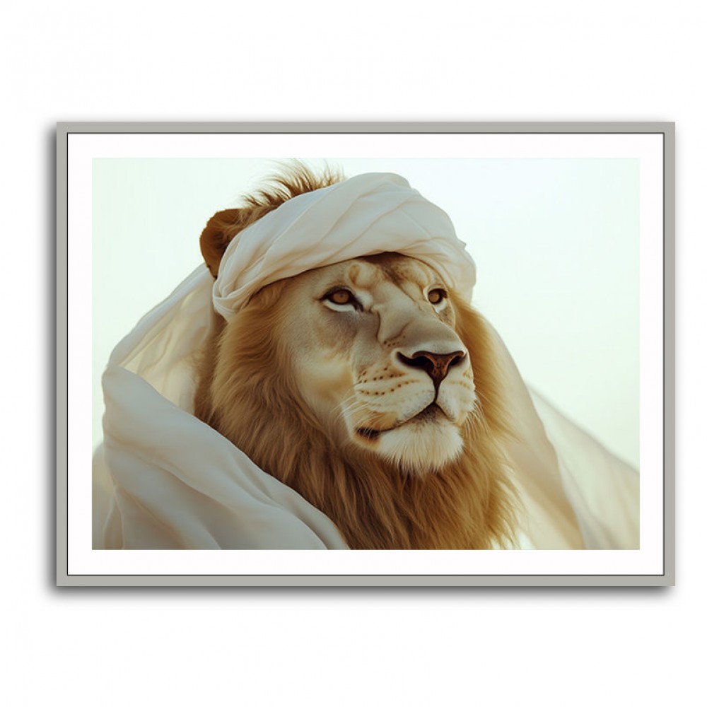 Ghutra Lion Wall Art