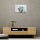 Ghutra White Lion Wall Art