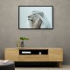 Ghutra White Lion Wall Art