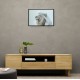 Ghutra White Lion Wall Art