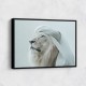 Ghutra White Lion Wall Art