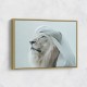 Ghutra White Lion Wall Art