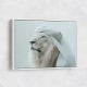 Ghutra White Lion Wall Art