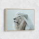 Ghutra White Lion Wall Art