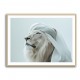 Ghutra White Lion Wall Art