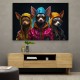 Three Chihuahua Punk Dogs Wall Art