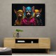 Three Chihuahua Punk Dogs Wall Art