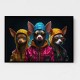 Three Chihuahua Punk Dogs Wall Art