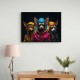 Three Chihuahua Punk Dogs Wall Art