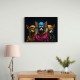 Three Chihuahua Punk Dogs Wall Art