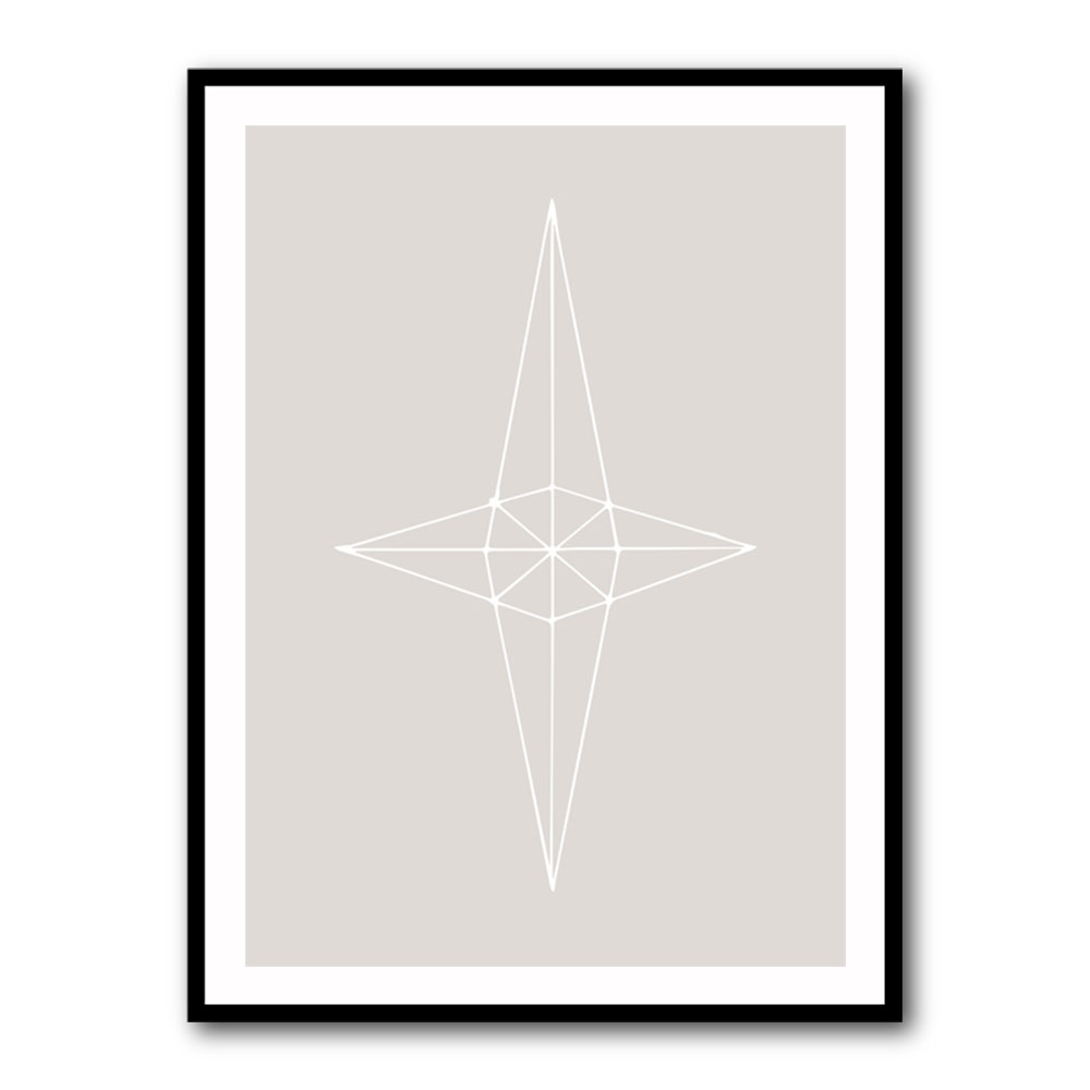 Grid Star Grey