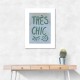 Tres Chic Blue Frame