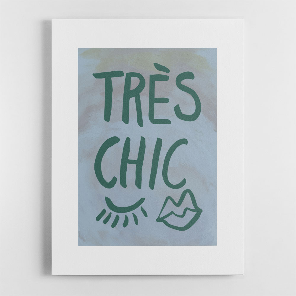 Tres Chic Blue Frame