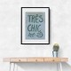 Tres Chic Blue Frame