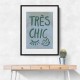 Tres Chic Blue Frame