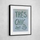 Tres Chic Blue Frame