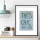 Tres Chic Blue Frame