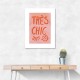 Tres Chic Pink Frame