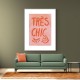 Tres Chic Pink Frame