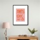 Tres Chic Pink Frame