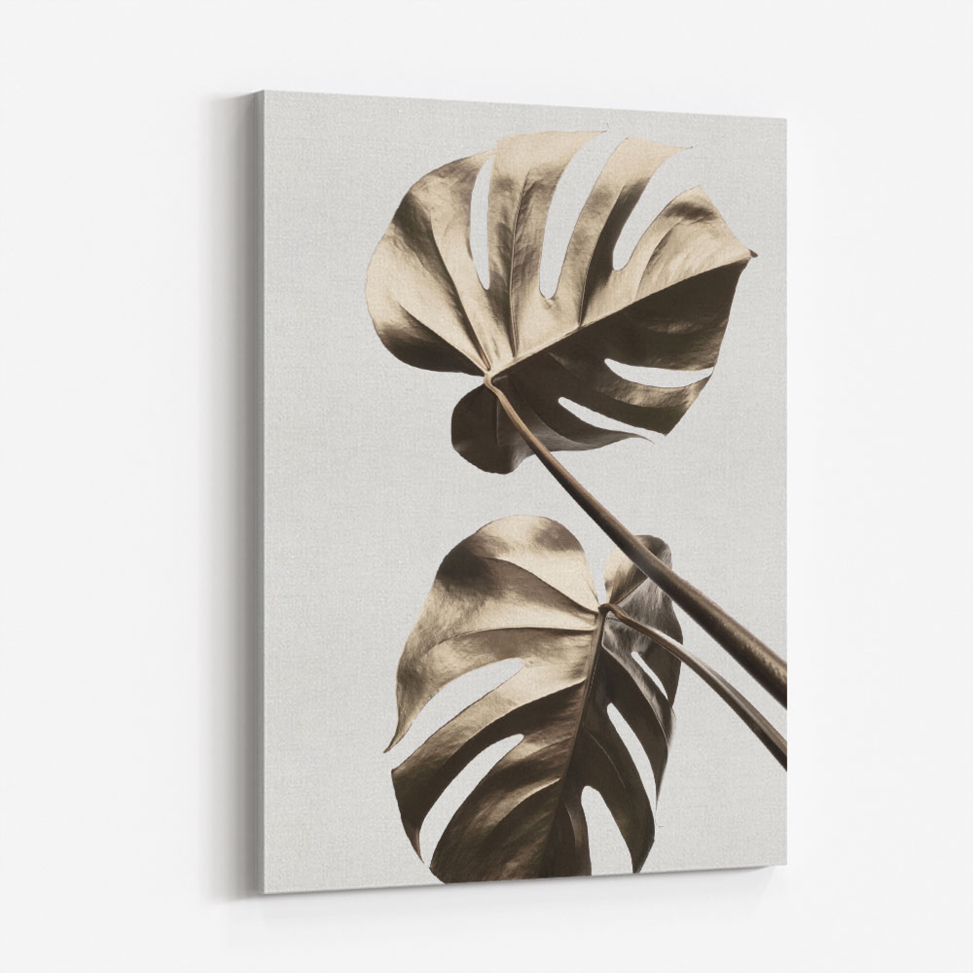 Monstera Gold 08 Wall Art