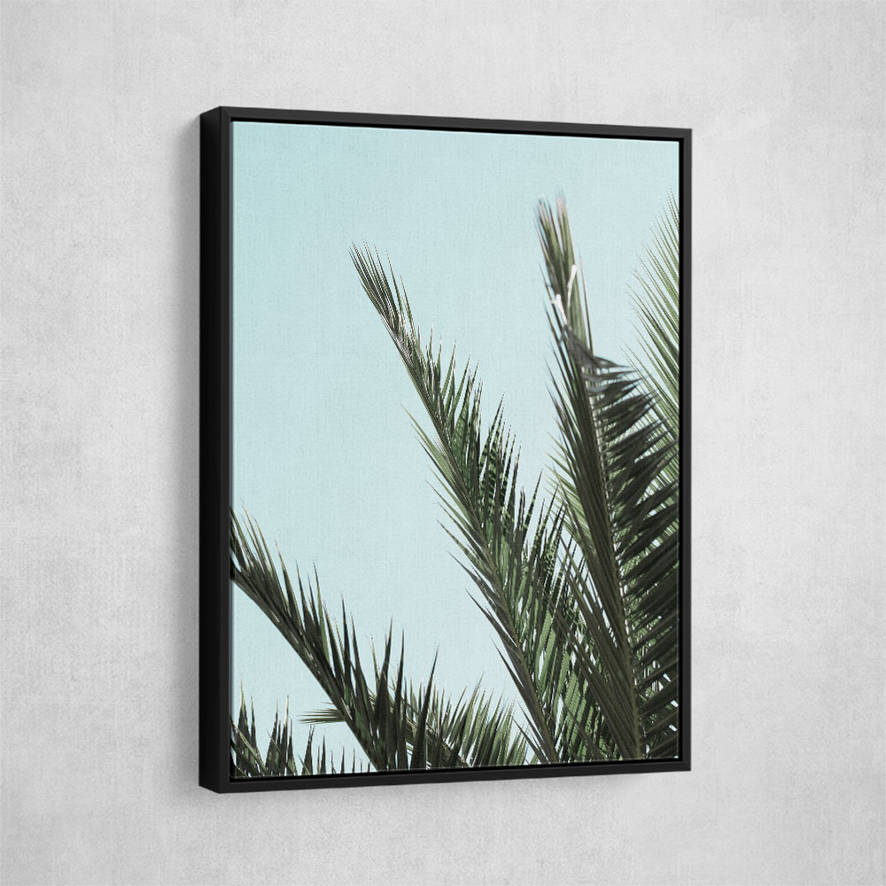 Palm leaves and sky 2